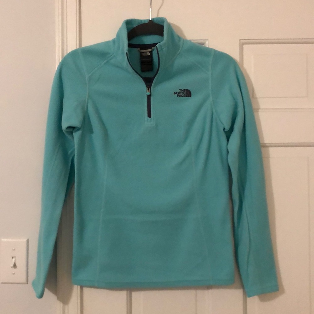 Blue north face quarter zip